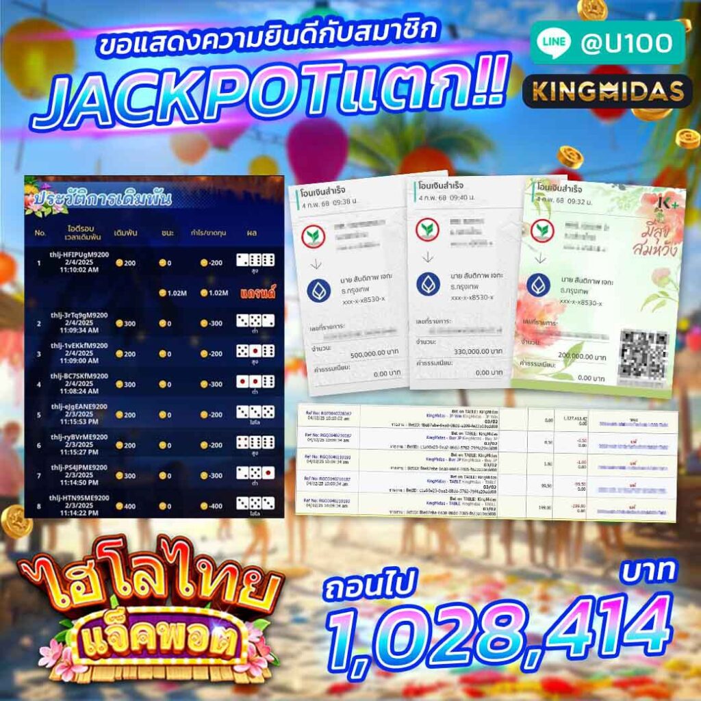 ทำความรู้จักเกม ไฮโลไทยแจ็คพอต จากค่ายเกม Kingmidas